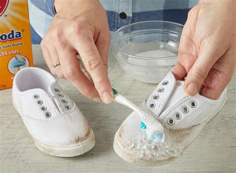 how to clean shoes white again.